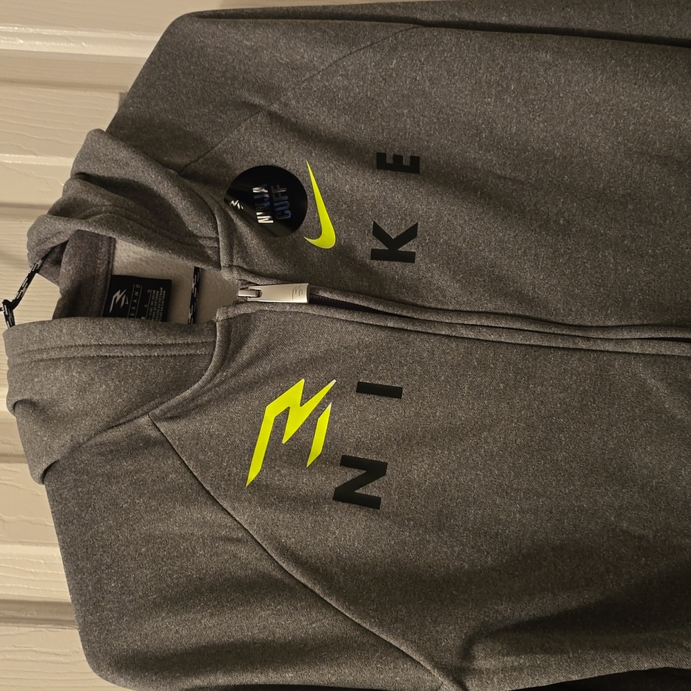 NIKE BOYS GRAY ZIPPERED HOODIE SIZE SMALL - Picture 4 of 14